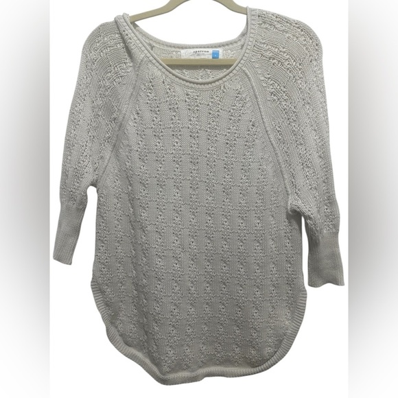 Anthropologie Sparrow 100% Cotton Knitted Sweater Size Small - Picture 2 of 4
